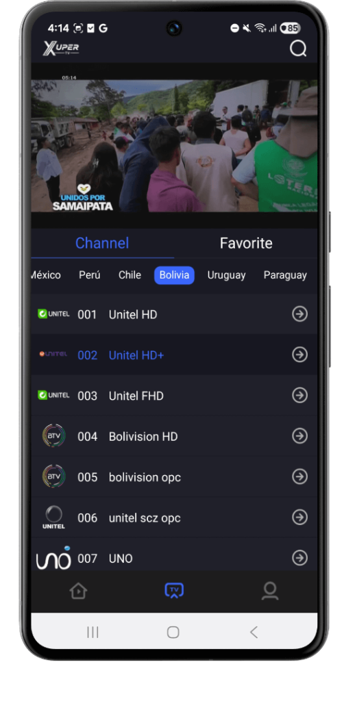 Calidad de transmisión HD